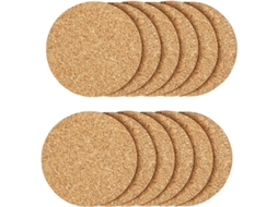 Posavasos de cortiça NOVA LINE, 12 unidades, resistente ao calor, reutilizável