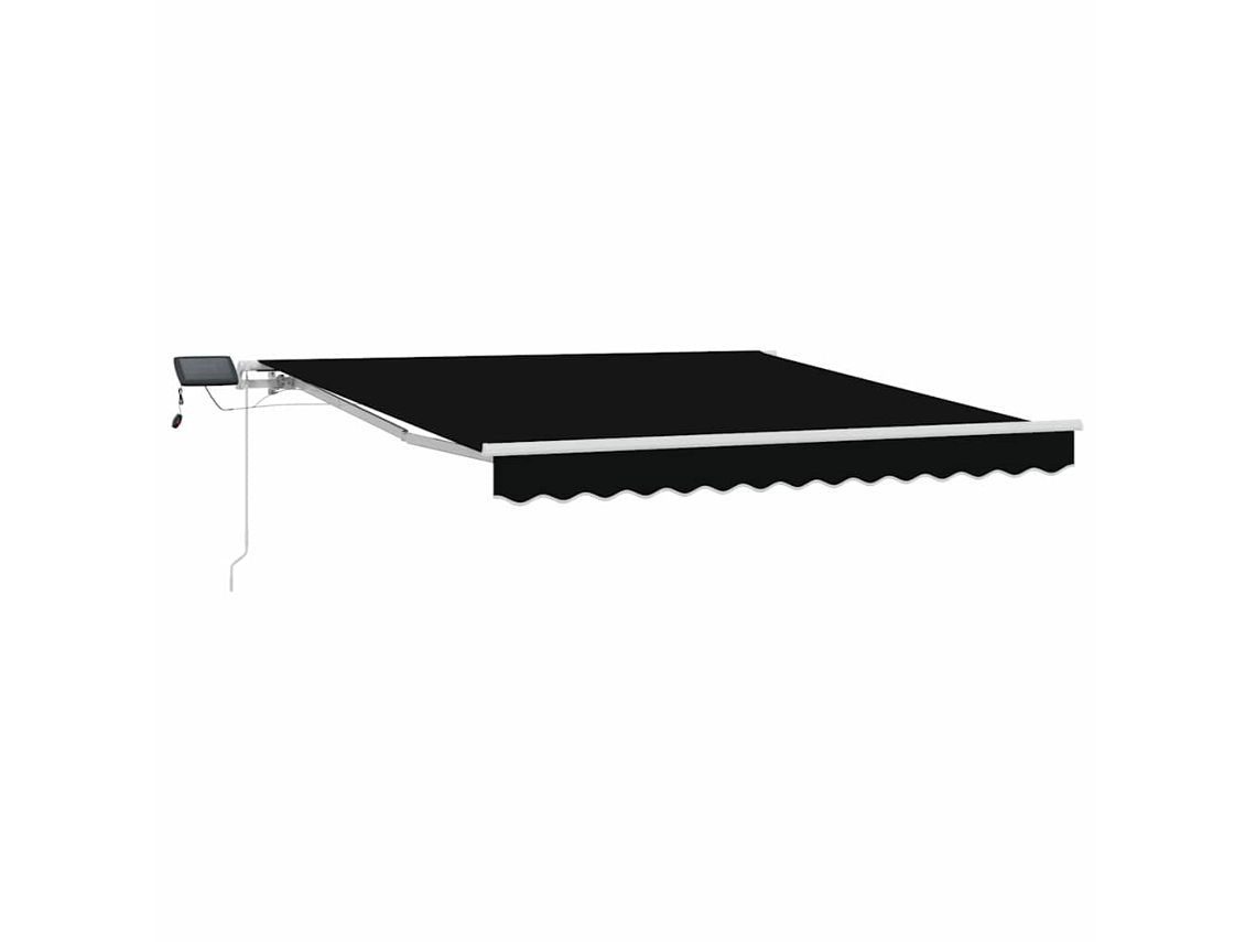 Toldo Retrátil Manual Preto 300 X 250 Cm Tecido e Aço MAISON EXCLUSIVE
