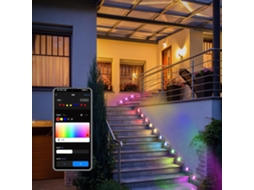 49 Pés 33led-lixincorda 49 Pés 33led/ 32,8 Pés 20led Luzes De Corda Led Rgb Inteligentes Para Exteriores Ip65 À Prova De Água App/controlo Remoto Sinc