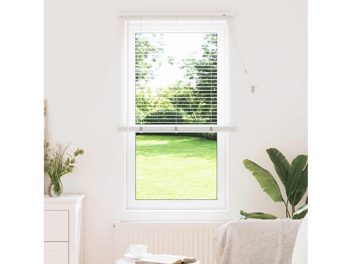 Vidaxl Persianas Venecianas Manual Branco 175 X 75 Cm Alumínio