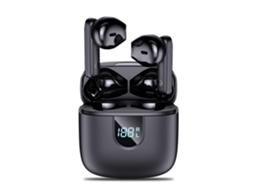 Auriculares Sem Fios Bluetooth 5.3 Cancelamento De Ruído Microfone Para Chamadas Display Led/lcd Controlo Tátil Lurelia