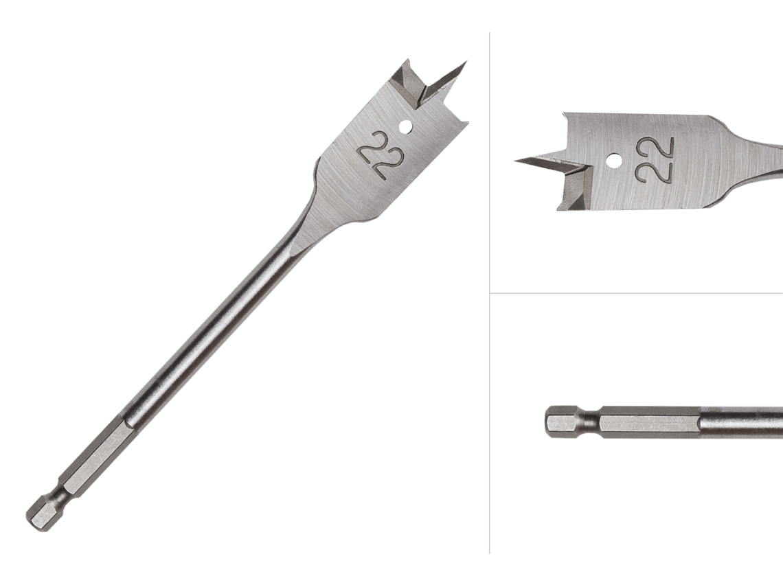 Broca Plana 22 Mm Por Peça WOVAR