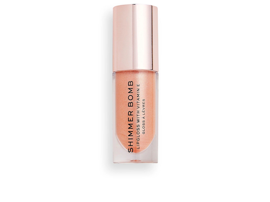 Brilho com Shimmer Bomb Gloss Makeup Revolution
