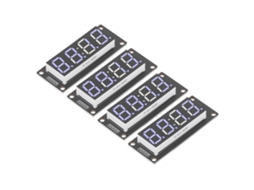 Laxiscreed Display Led De 4 Dígitos Com Driver Tm1637 Para Relógio Digital, 4 Unidades