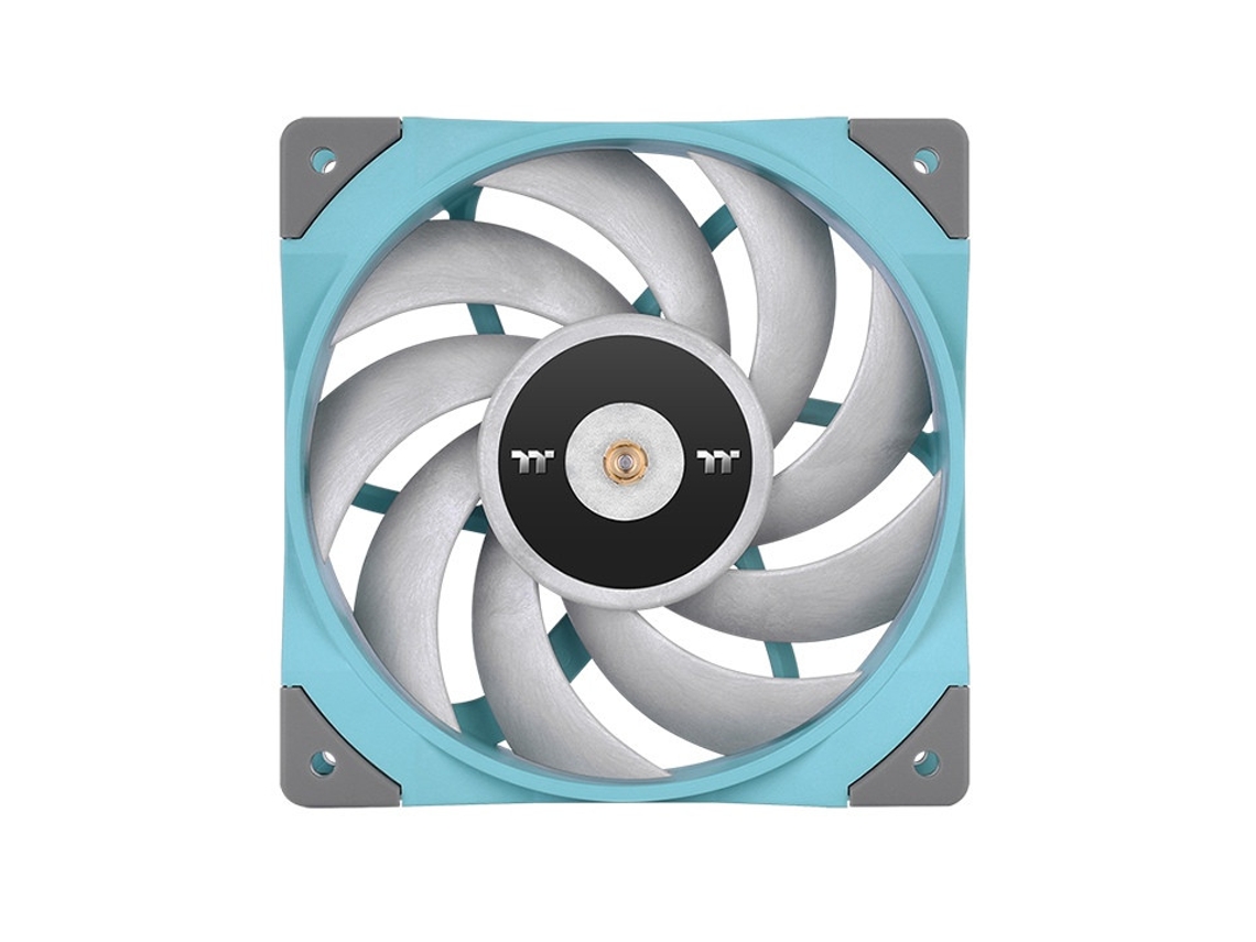 TT THERMALTAKE Toughfan 12 Turquesa Ventilador de radiador de alta pressão estática Ventilador universal 12 cm azul 1 peça