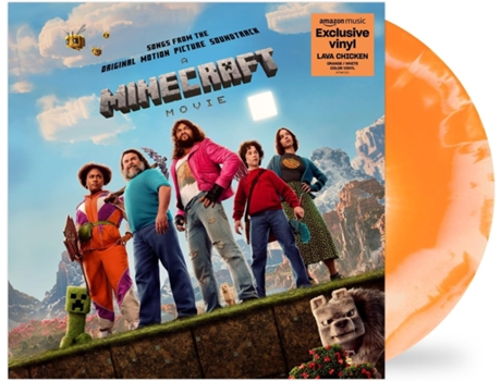 Minecraft Movie Songs From The Original Stop Motion Picture Vários Artistas Vinil Laranja Marmoreado Watertower Music