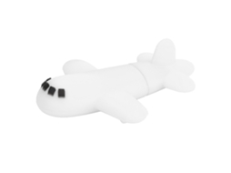 Unidade Flash Usb2.0 Com Padrão Cartoon, 16gb, Armazenamento Portátil Branco Luz Dourada