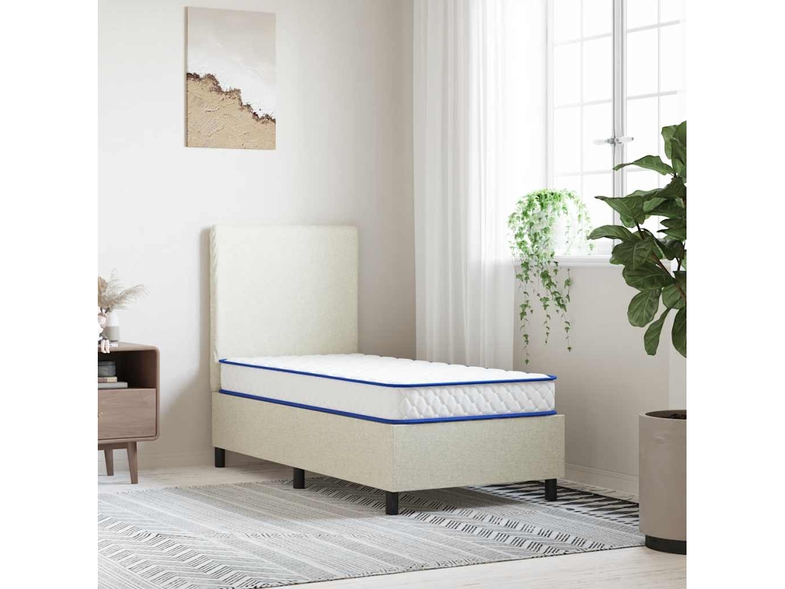 Vidaxl Colchão De Espuma De Memória 80x160x17 Cm Macio Branco