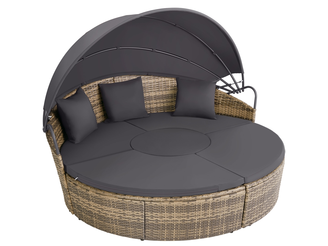 Ilha De Rattan Santorini Tectake