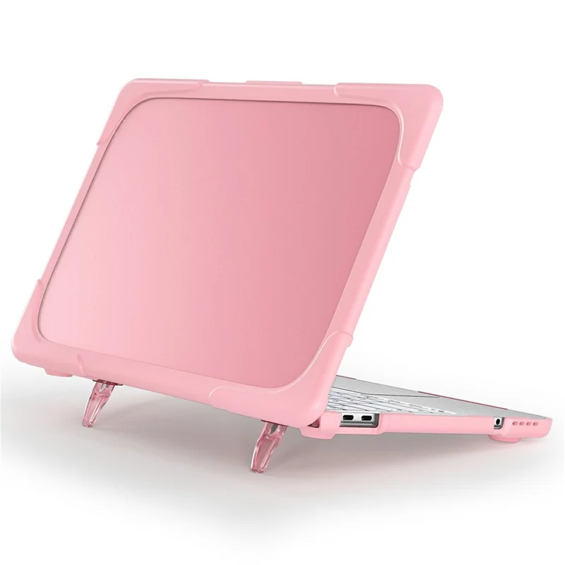 Capa Halinuia Para Macbook Neo 13 Polegadas 2026 Híbrida Pc Tpu Com Suporte Anti-arranhões Rosa