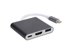 Baoj-2026novoadaptador Hub 3 Em 1 Usb C 3.1 Hdmi 4k