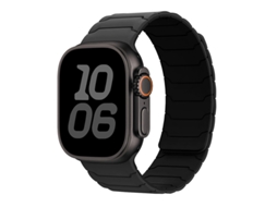 Bracelete Para Apple Watch 42/44/45/46/49mm Preto Carvão-preto Cuich