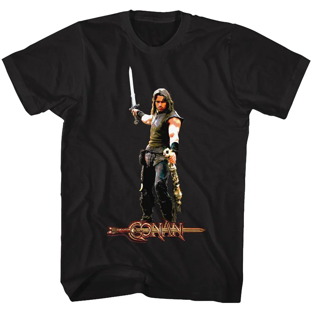 Unisex Adult T-shirt Rockinstone Conan It's A Weasel Black Sizes