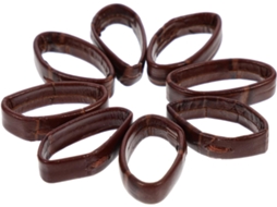 Conjunto de 10 anéis de couro para pulseira de relógio, peças de reposição para uso diário masculino
