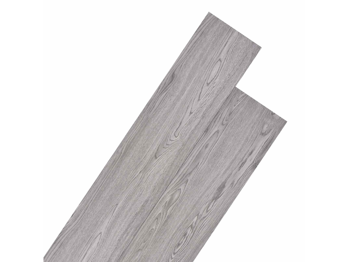 Conjunto 18 Pranchas De Piso Vidaxl Cinzento Pvc (5,26 M²)