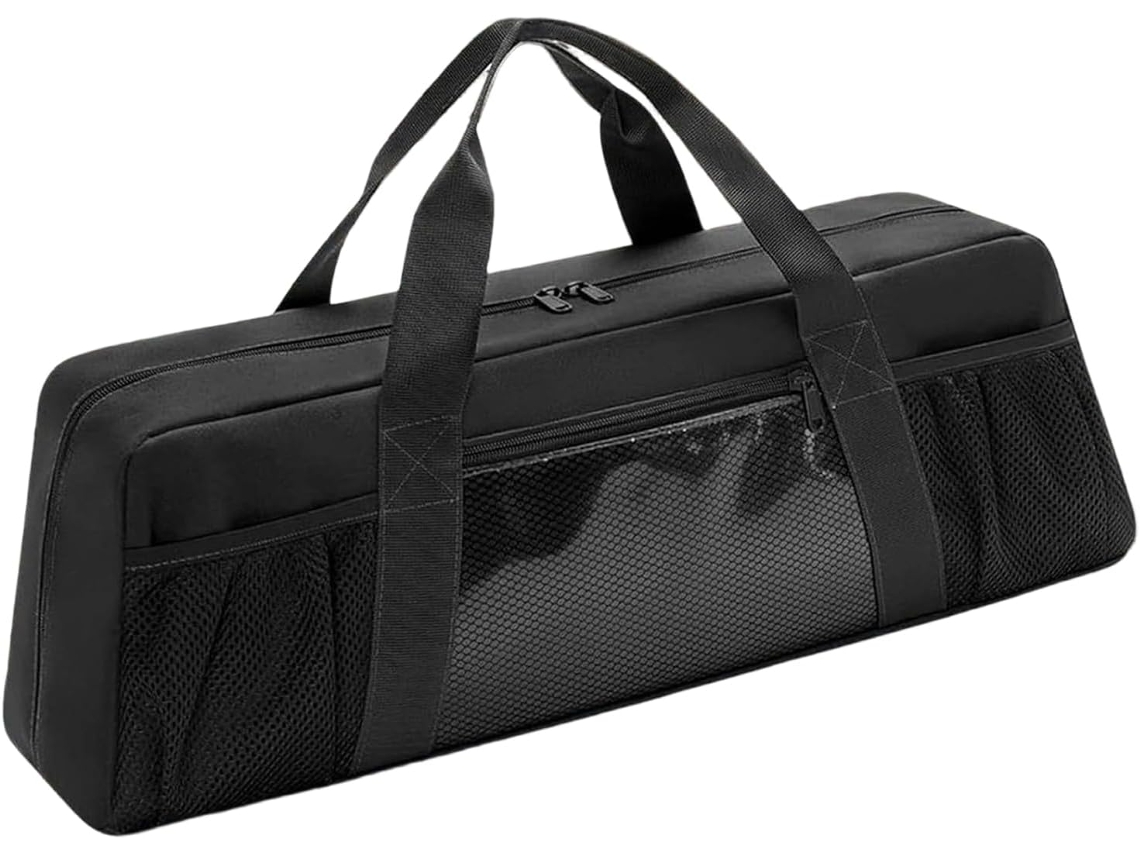 Estojo Organizador Para Utensílios De Churrasco, Bolsa De Armazenamento Longa Com Bolso Frontal Zíper, Bolsos Laterais