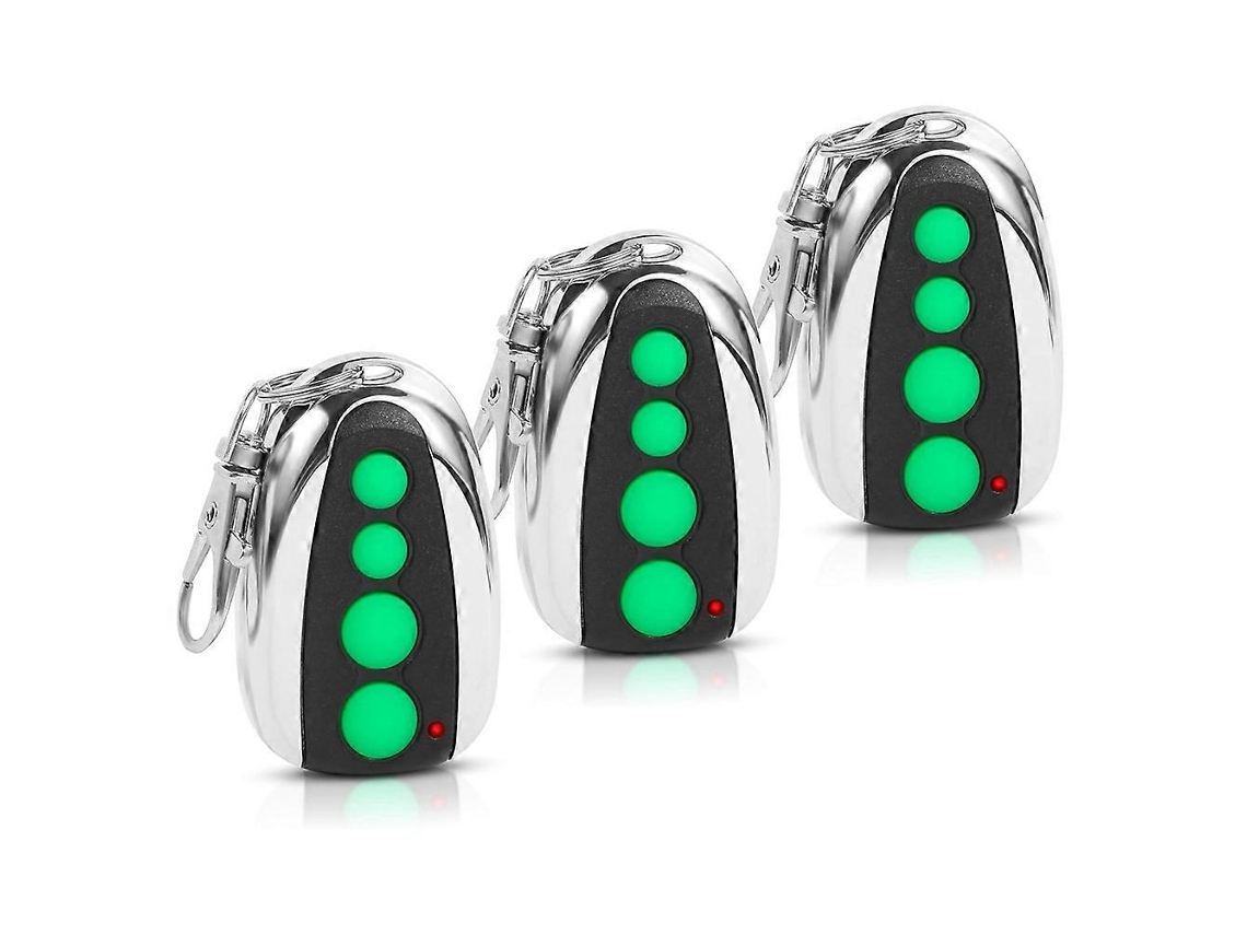 Conjunto De 3 Transmissores De Controle Remoto M12 De 433,92 Mhz Com 4 Botões Para Portão Deslizante Automático.