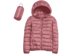 Fasst jaqueta Leve de Plumas com Capuz Mulher, Impermeável e Compacta | S/MARCA