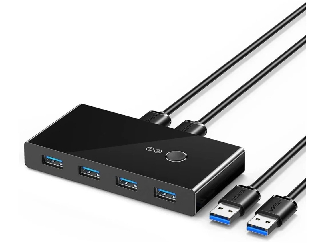 Interruptor Usb 3.0 4 Portas Preto