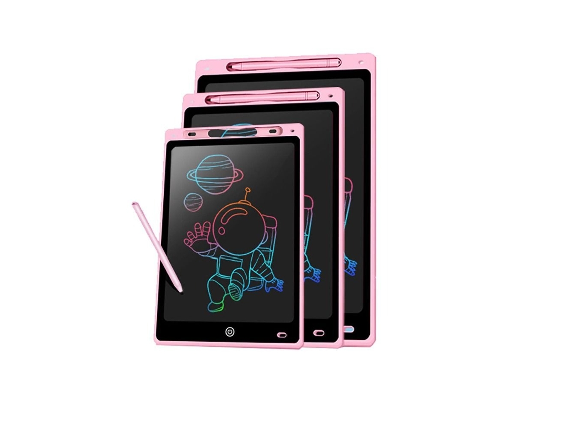 Quadro de escrita LCD, quadro de desenho rosa de 16 polegadas, Slowmoose rosa