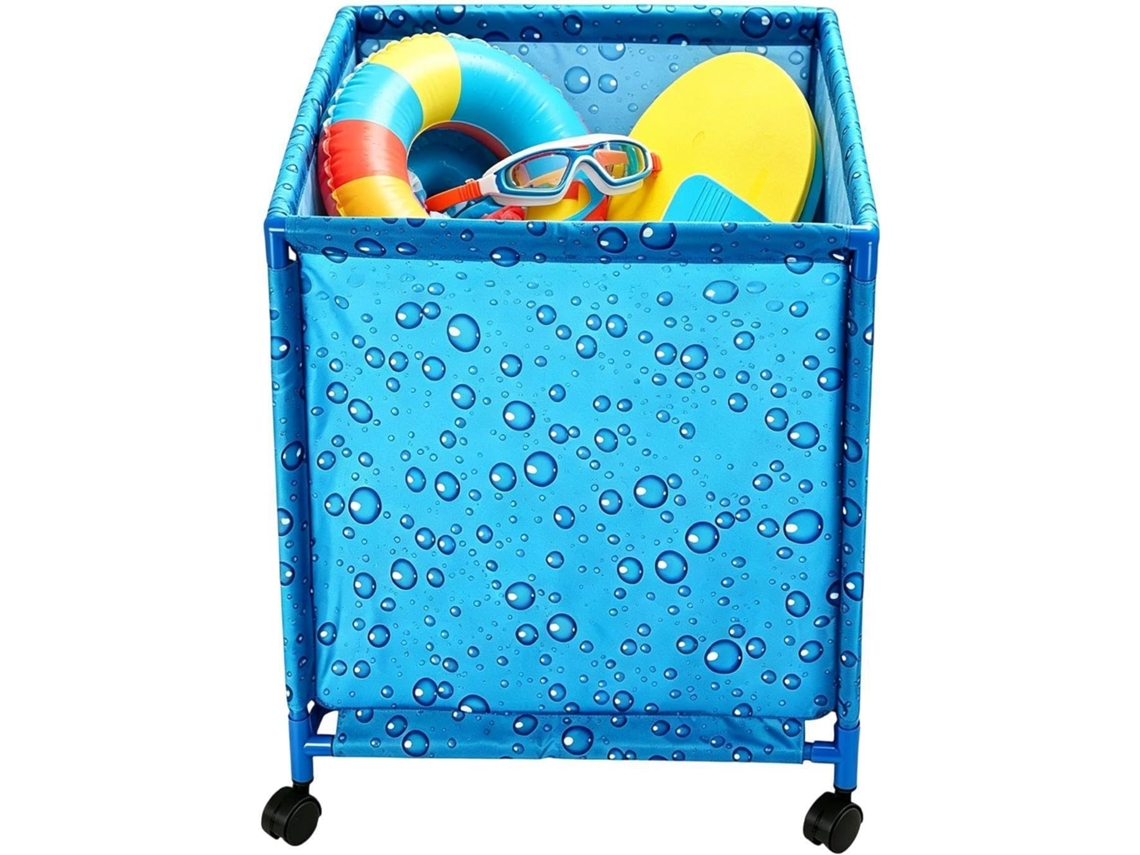 Caixa Organizadora Genérica para Piscina, Dobrável e com Rodinhas Organizador Inflável para Piscina, para CHABERLU