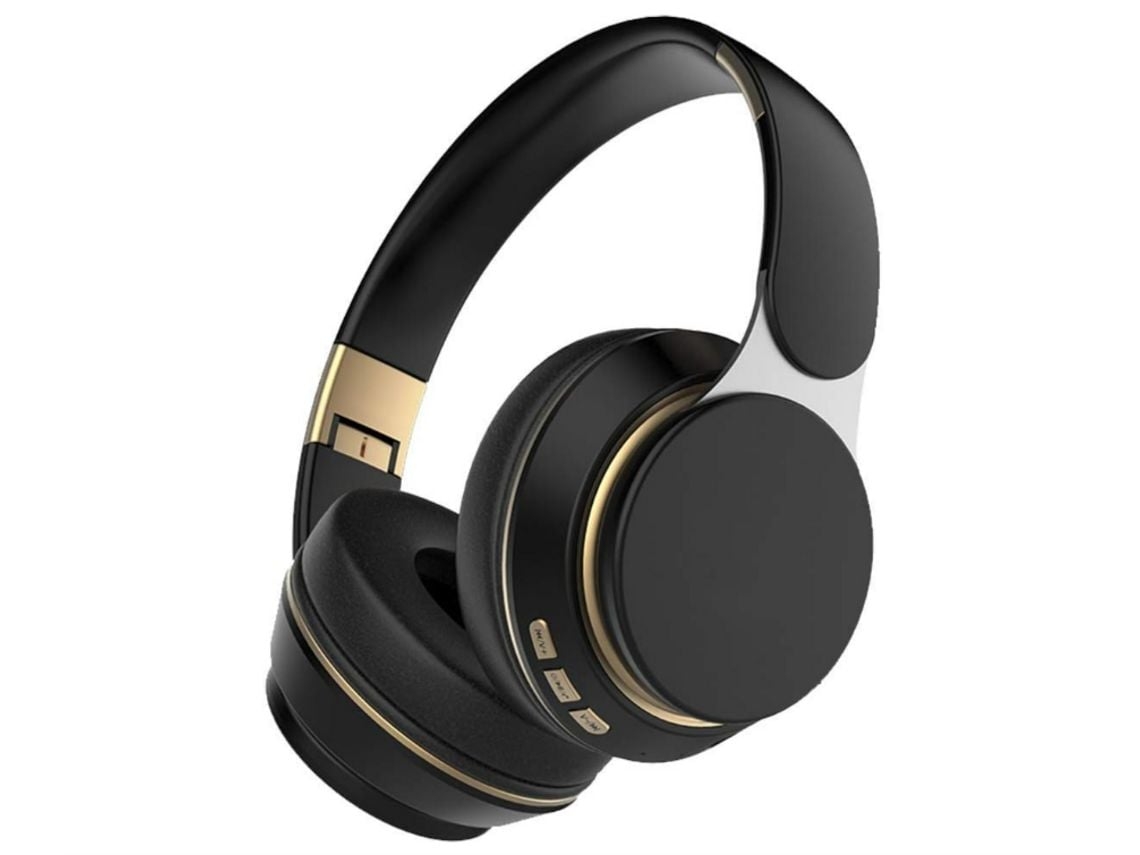 Auriculares Som Estéreo Alta Fidelidade Graves NISSGU Bluetooth Preto