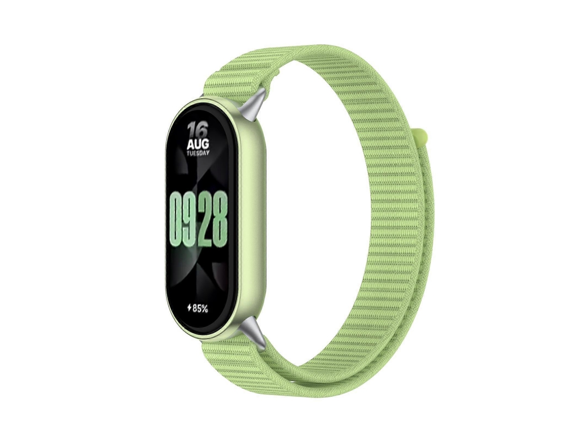 Pulseira De Relógio Com Fecho De Velcro E Laço Em Nylon Integrado Para Xiaomi Smart Band 10/9/8
