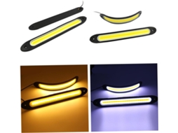 Solustre 2 Faróis De Led Alta Potência Com Sinalizador Para Veículos, Impermeáveis, Flexíveis E Adaptáveis A Curvas