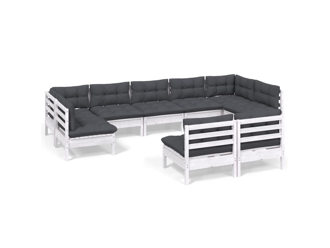 Garden Lounge Set, Garden Lounge Sets Vidaxl Branco Madeira De Pinho (n/a)