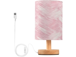 Abajur De Cabeceira Dream Com Estampa Xadrez, Usb C Cargo Holders, Luminária De Mesa Cabeceira, Luminária De