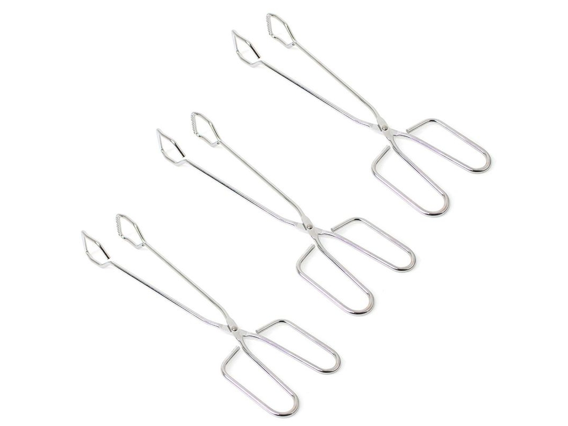 Pinças, tesouras e utensílios de cozinha de aço inoxidável Slowmoose (pacote com 3)