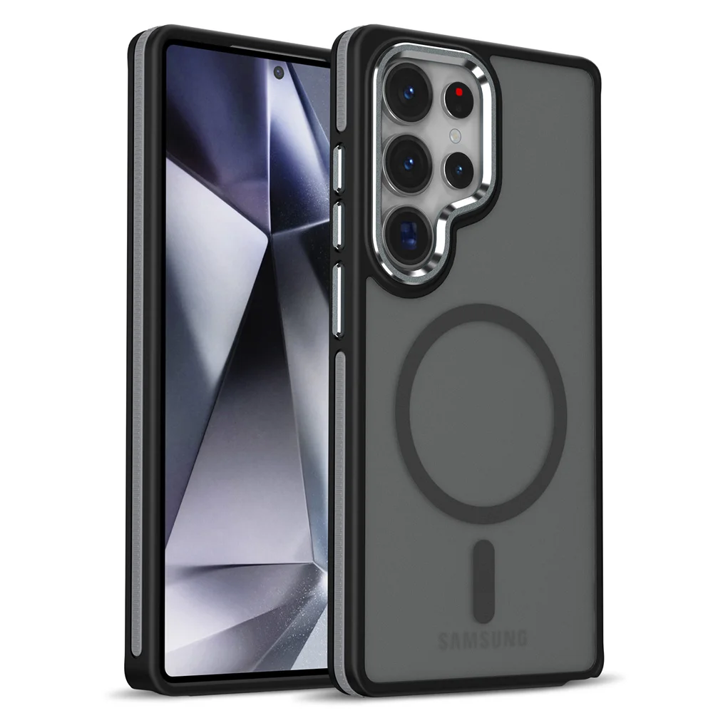 Capa Para Celular Samsung Com Carregamento Sem Fio Magsafe (galaxy S25, Preta), Design Magnético.