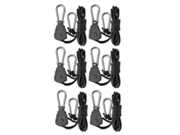 Conjunto De 6 Suportes De Corda Ajustáveis e Resistentes De 1/8 De Polegada Para Luzes De Cultivo, Ideais Para Jardinagem. Aquaforge