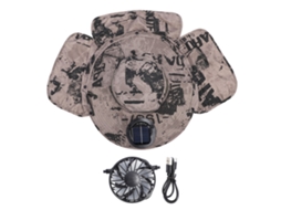 Chapéu Solar com Ventilador Usb Recarregável