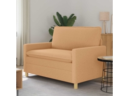 Vidaxl Sofá Bege 126 X 81 X 87,5 Cm Tecido