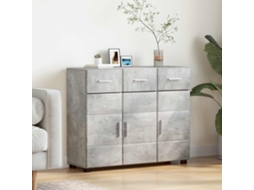Vidaxl Buffet Florin 88,5 X 30,5 X 73 Cm Cinzento Derivados De Madeira
