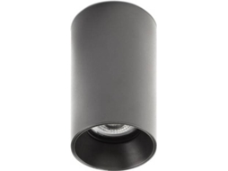 Plafón FARO BARCELONA Stan (Preto - GU10 - Máx. 8W - Alumínio - PC)