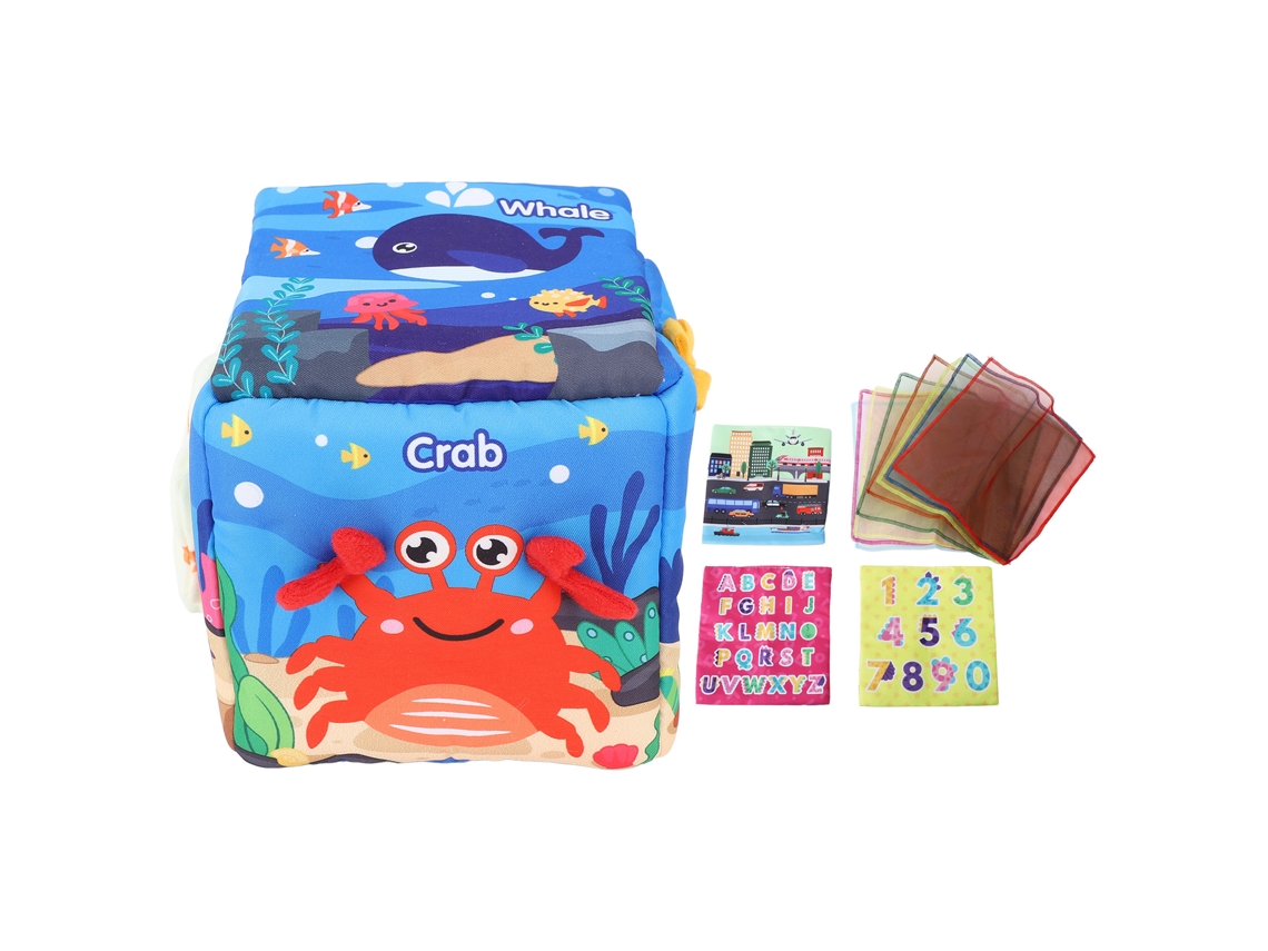 Brinquedo De Caixa De Papel Higiênico Para Bebê Cute Cartoon Brinquedo Sensorial De Pelúcia Educativo Com 8 Lenços E 3 Papéis Higiênicos