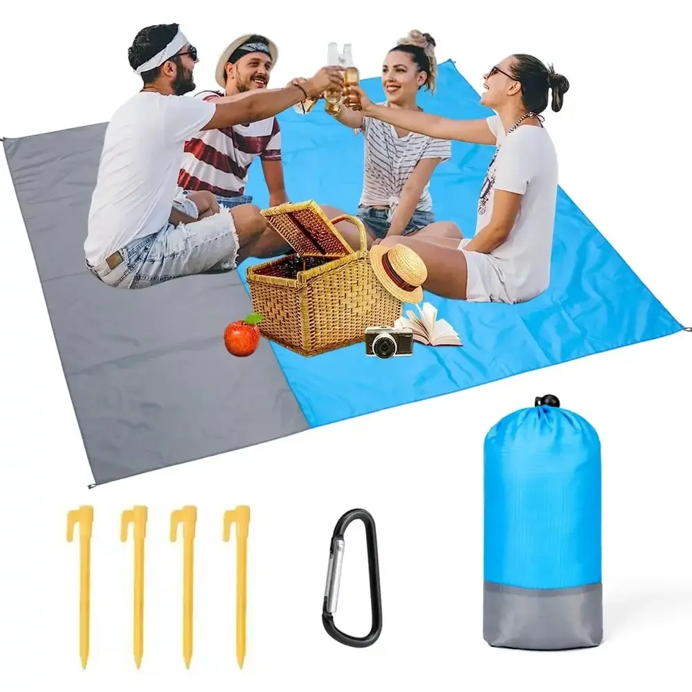 Lurelia Manta De Piquenique 200 X 140 Cm Impermeável Anti-areia Portátil Para Praia