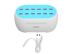 Estación de Carga USB de 12 Puertos y 120 W, Ignífugo, Enchufe Australiano | S/MARCA
