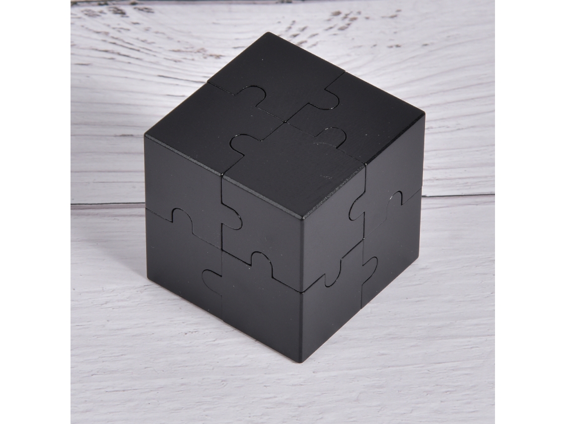 Brinquedo De Alívio De Forma Quadrada 3d Para Montar Brinquedo Educacional De Pensamento Lógico Preto Slowmoose