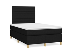 Box Spring Bed, Box Spring Beds Vidaxl Preto Tecido (120 X 200 Cm)