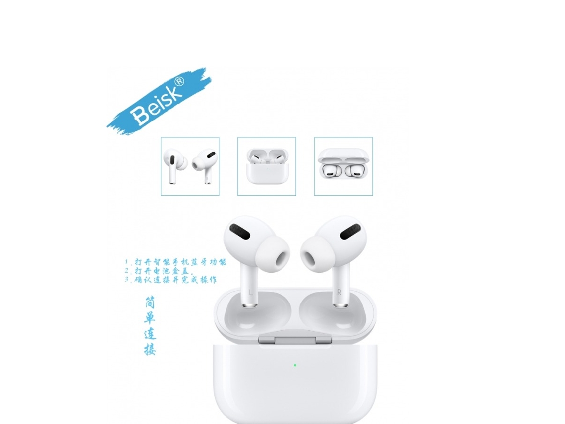 True Wireless Bluetooth Earbuds, White Tws In Ear Headphones Beisk