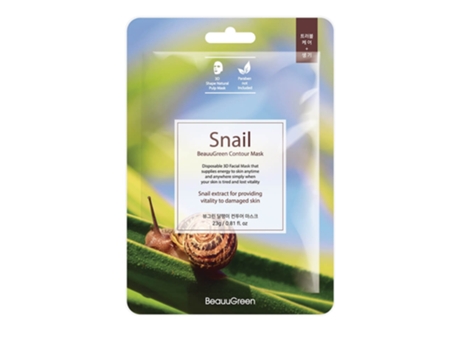 Máscara Coreana De Caracol Beauugreen, 23ml