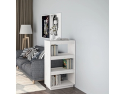 Vidaxl Estante/divisória 60x35x103 Cm Pinho Maciço Branco