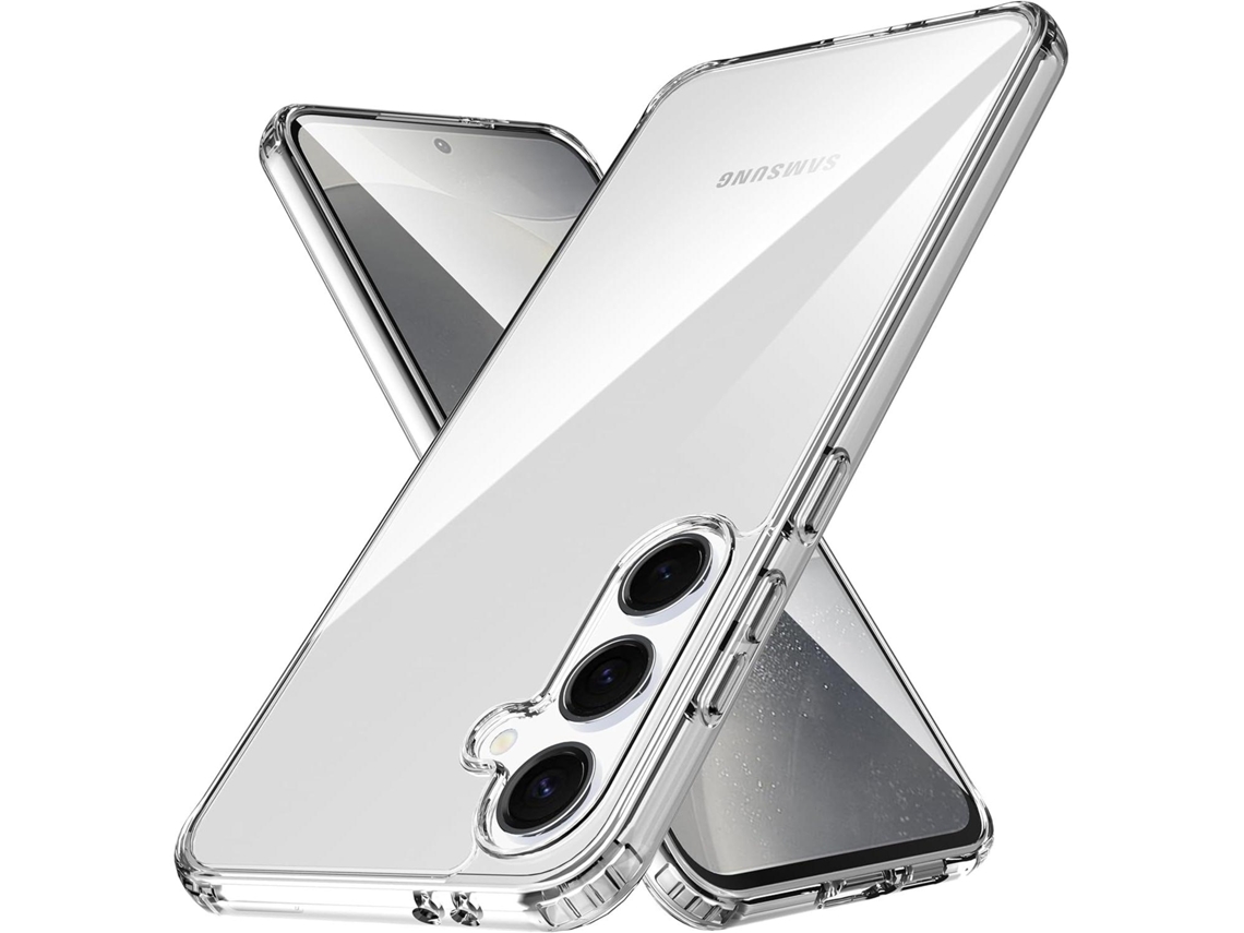 Capa Para Samsung Galaxy S25 (5g) Transparente Gtr Silicone Tpu Gel Case Protetor De Tela De Vidro Temperado Movilearvayotoy