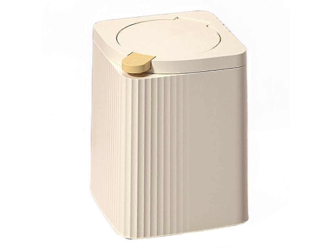 Lixeira Mini Mesa Com Tampa Anti Odor Para Quarto Sala Escritório Cesto Papel