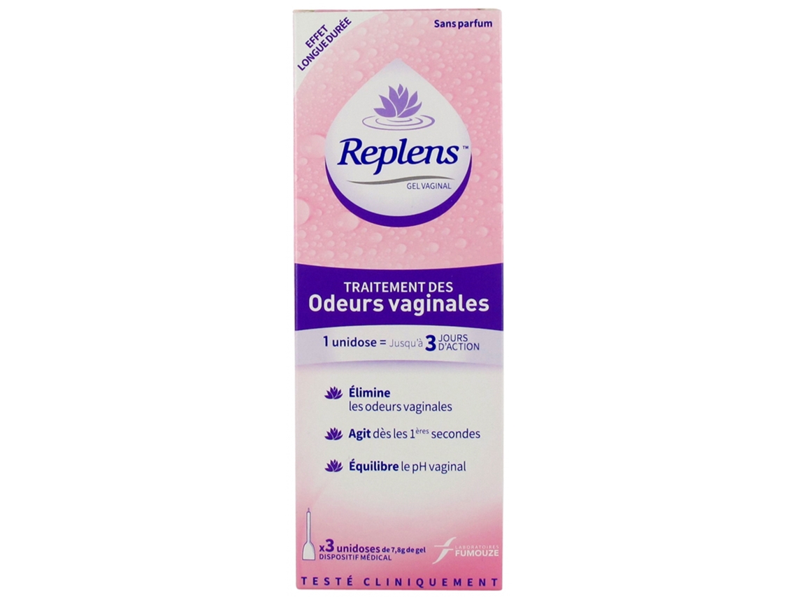 Gel Replens para tratamento de odores vaginais 3 Unidoses LABORATOIRES FUMOUZE