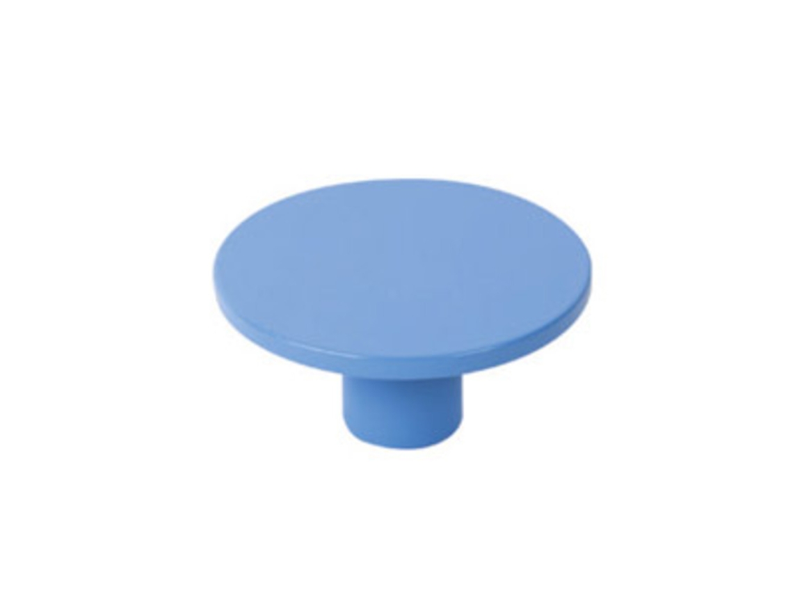 Puxador para Móveis em Abs 40 Mm de Diâmetro Pintado de Azul Pacote de 36 Peças HARDWAREXCHANGE