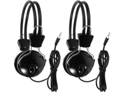 Conjunto De 2 Fones Ouvido Estéreo Com Cancelamento Ruído Clispeed Para Detecção Metais, Com Faixa De Cabeça Ajustável E